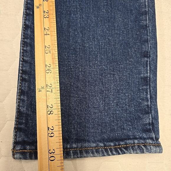 Old Navy Workwear Womens Sky-Hi Straight Jeans Sz 10 Tall Carpenter - Picture 6 of 9